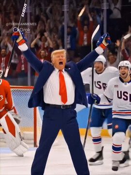 Трамп выложил ИИ-ролик, в котором играет со сборной Канады