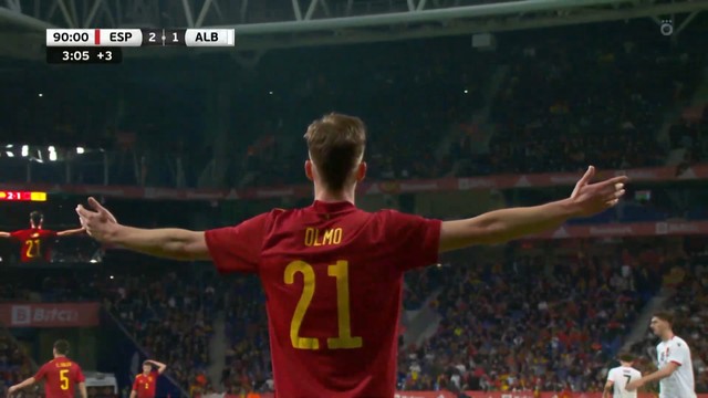Точный выстрел Ольмо принёс Испании победу над Албанией