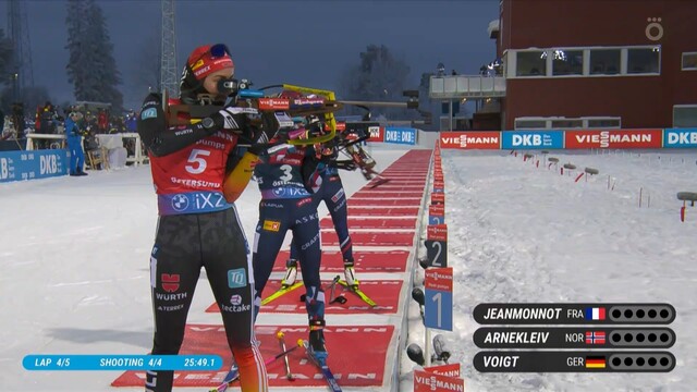Жанмонно выиграла гонку преследования на КМ в Эстерсунде