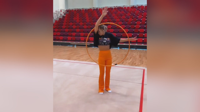 Дарья Нагорная «дебютировала» в художественной гимнастике