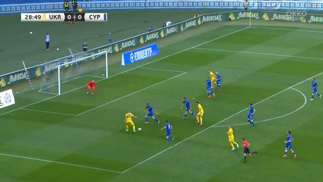 Сборная Украины забила 4 мяча в ворота Кипра