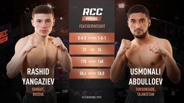 RCC Boxing. Рашид Янгазиев vs Усмонали Абдуллоев