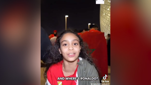 Марокканская девочка поиздевалась над Роналду после вылета c ЧМ