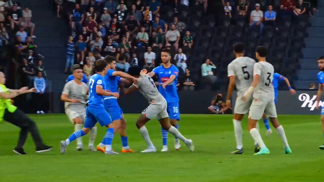 Драка в товарищеском матче «Краснодар» – «Динамо» Мх