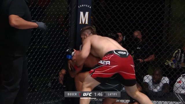 UFC Vegas 28: Латифи спорным решением судей победил Босера