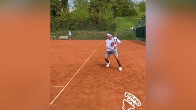 Роджер Федерер показал видео с тренировки
