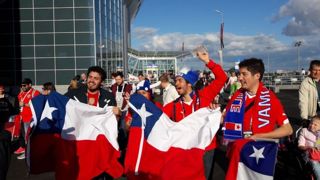 Чилийцы готовы мощно поддерживать команду