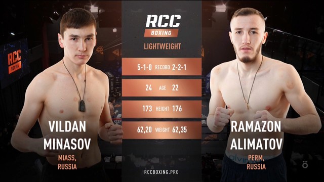 RCC Boxing. Вильдан Минасов vs Рамазон Алиматов