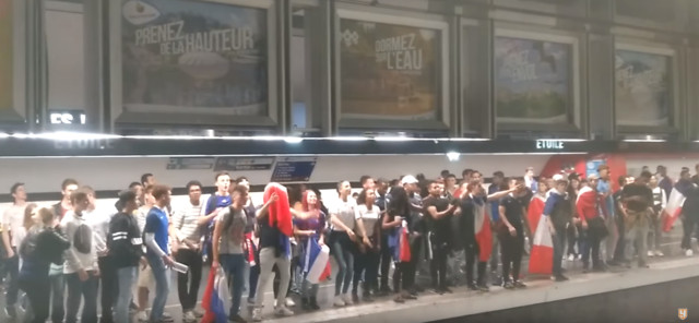 Как французы громили метро после победы над исландцами