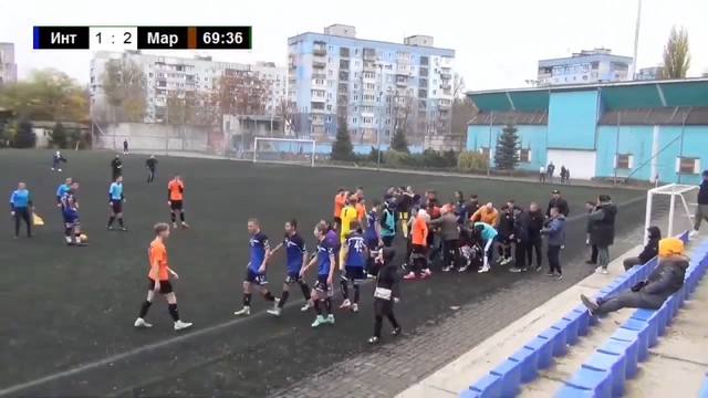 Массовая драка в матче юношеских команд в чемпионате Украины