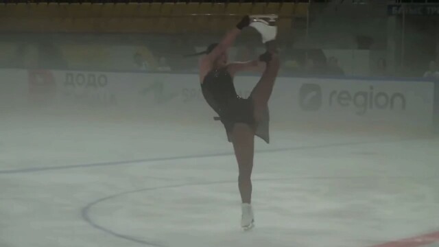 Прокат короткой программы Самоделкиной в чемпионате Казахстана