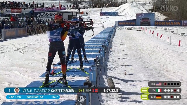 Сборная Норвегии выиграла мужскую эстафету на 8-м этапе КМ