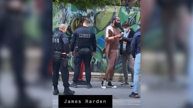 Полиция Парижа не узнала Джеймса Хардена