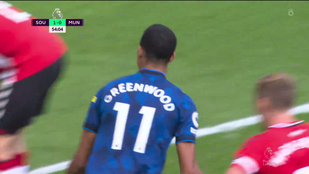 1:1. Гринвуд («Манчестер Юнайтед») забивает после тычка Погба